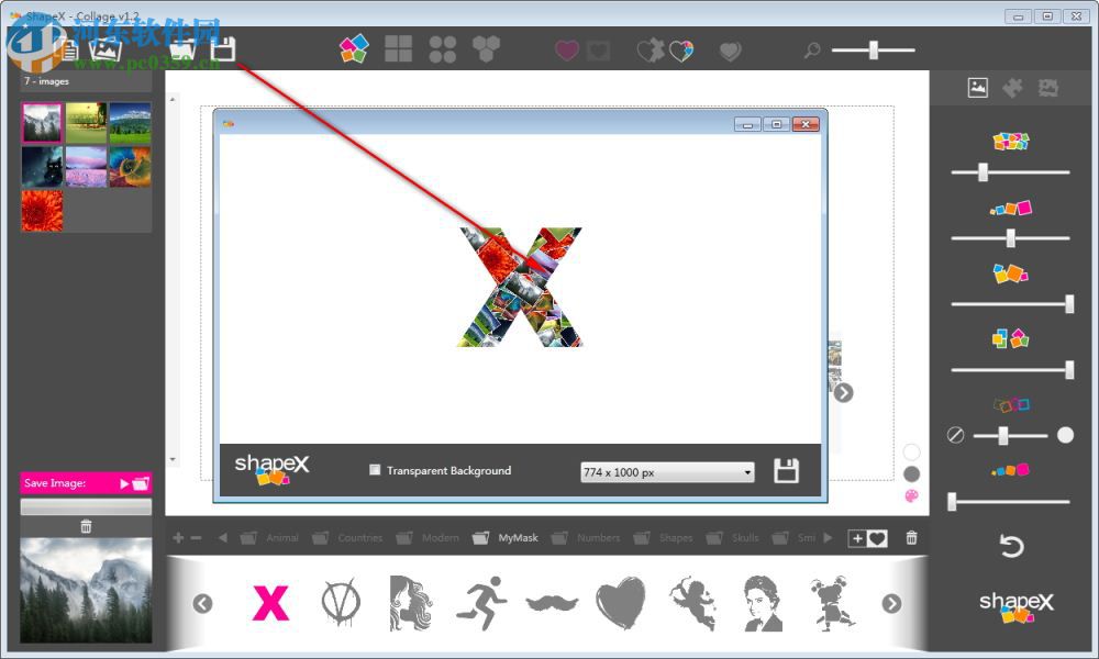 ShapeX(照片拼贴软件) 1.2 官方版