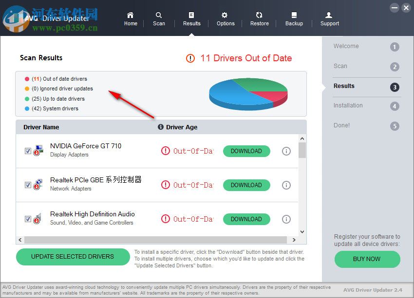 AVG Driver Updater(硬件驱动更新软件) 2.5 官方版