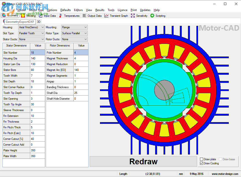 Motor CAD(电机热设计分析软件)