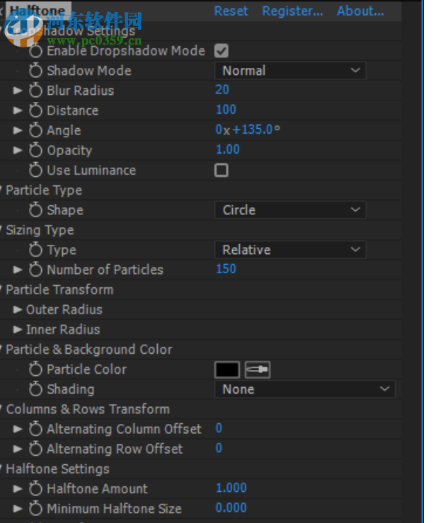 Halftone(AE半色调效果插件) 1.0 免费版