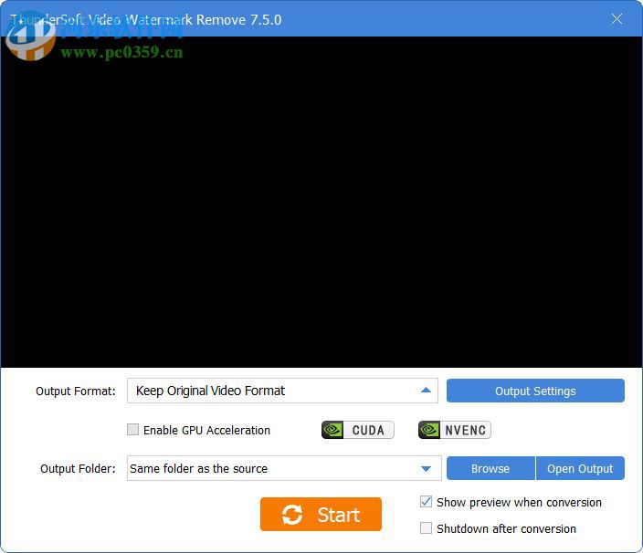 ThunderSoft Video Watermark Remove(视频水印去除软件) 7.5.0 免费版