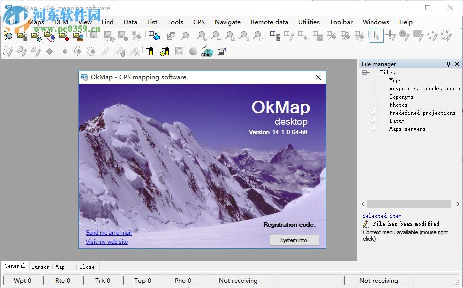 OkMap Desktop下载(GPS<a href=https://www.pc0359.cn/k/zuoturj/ target=_blank class=infotextkey>制图软件</a>) 14.1.0 破解版