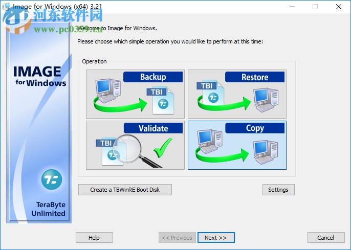 TeraByte Drive lmage Backup(<a href=https://www.pc0359.cn/zt/systembackup/ target=_blank class=infotextkey>系统备份还原</a>工具) 3.21 免费版