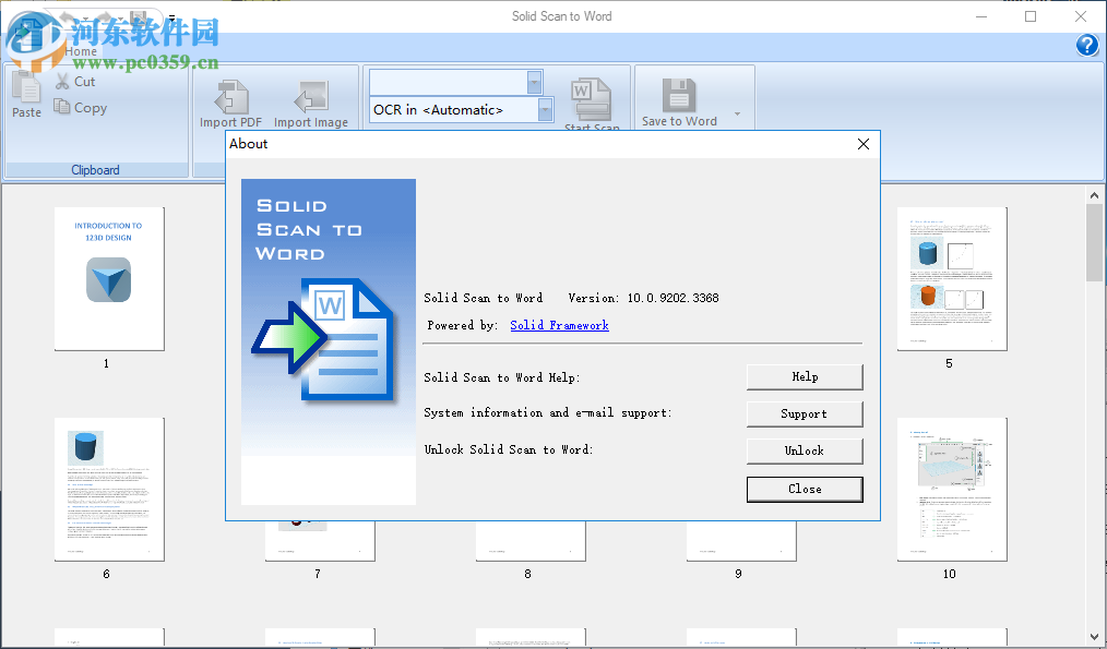 Solid Scan to word(<a href=https://www.pc0359.cn/y/pdf2word/ target=_blank class=infotextkey>pdf转word</a>工具) 10.0.9341.3476 免费版