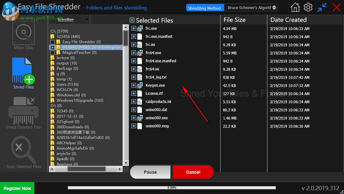 Easy File Shredder(文件粉碎机) 2.0.2019.312 免费版