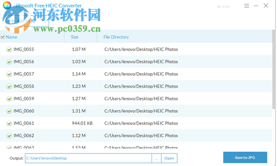 Jihosoft Free HEIC Converter(HEIC格式转换) 1.0 免费版