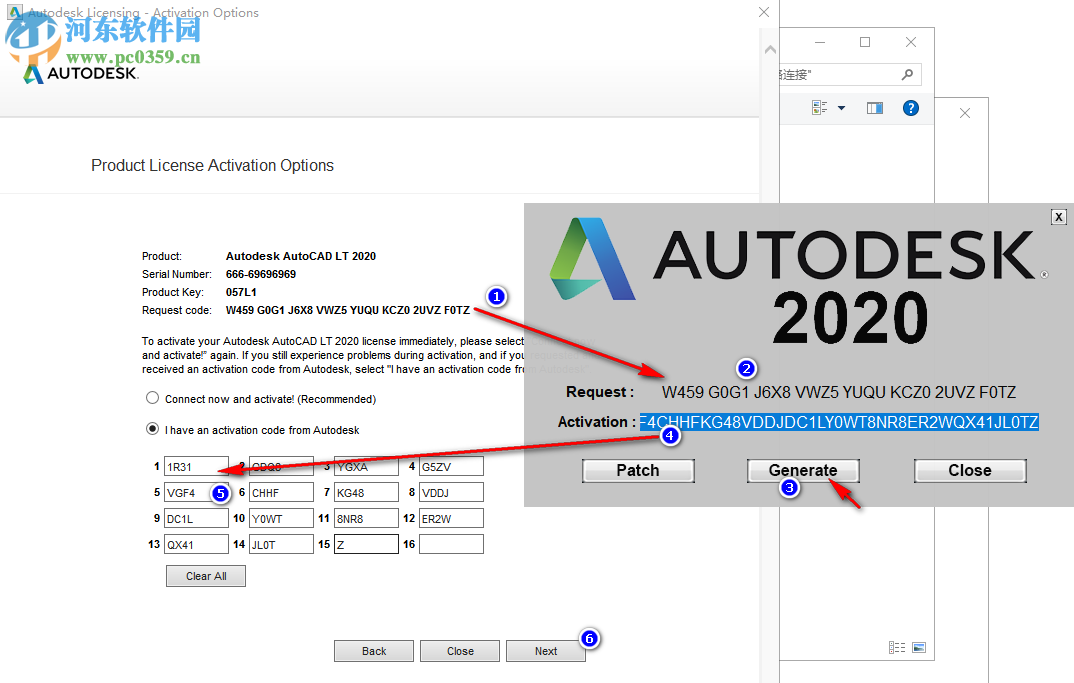 autocad lt 2020 64位32位注册机 附使用教程