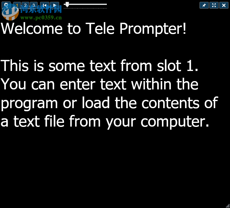 Tele prompter(演示桌面滚动条软件) 1.4.0.0 官方版