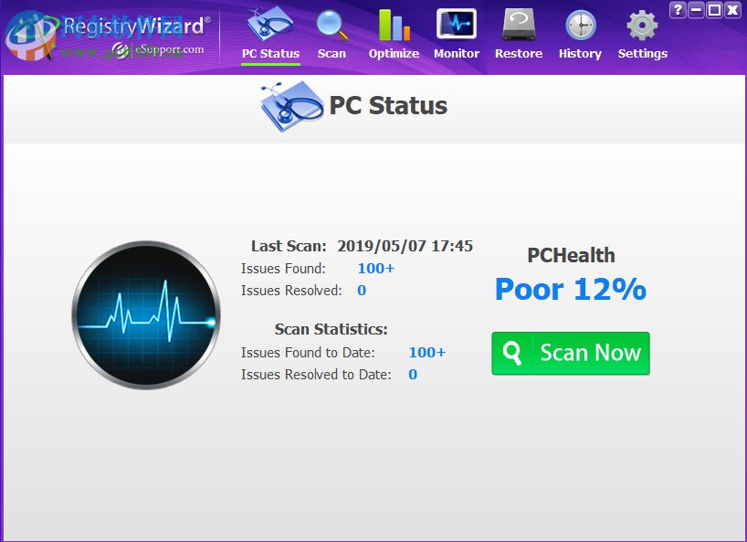 RegistryWizard(注册表错误修复工具) 3.5.19.504 免费版