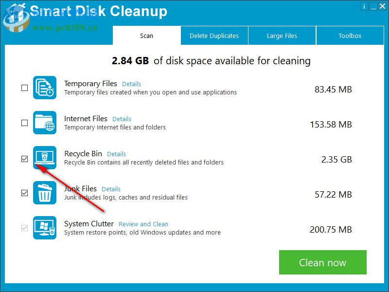 Smart Disk Cleanup(磁盘清理软件) 2.2 官方版