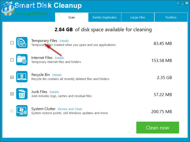 Smart Disk Cleanup(磁盘清理软件) 2.2 官方版