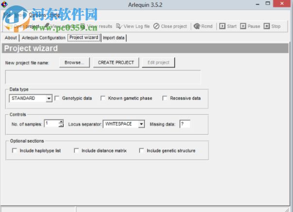 Arlequin(遗传学分析软件) 3.5.2.2 绿色版