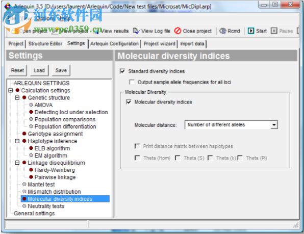 Arlequin(遗传学分析软件) 3.5.2.2 绿色版