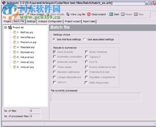 Arlequin(遗传学分析软件) 3.5.2.2 绿色版