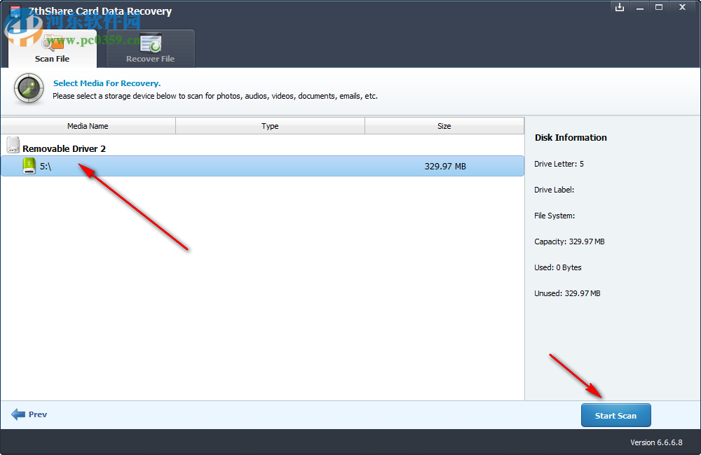 7thShare Card Data Recovery(内存卡数据恢复软件) 6.6.6.8 免费版