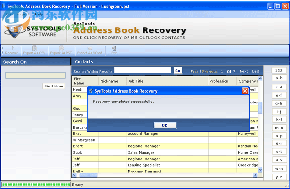 SysTools Address Book Recovery(通讯簿恢复软件) 2.0 官方版