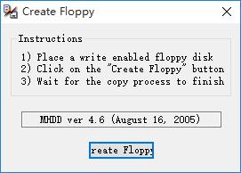 Create Floppy(移动<a href=https://www.pc0359.cn/s/huaidaoxiufu/ target=_blank class=infotextkey>硬盘坏道</a>修复软件) 1.0 绿色版