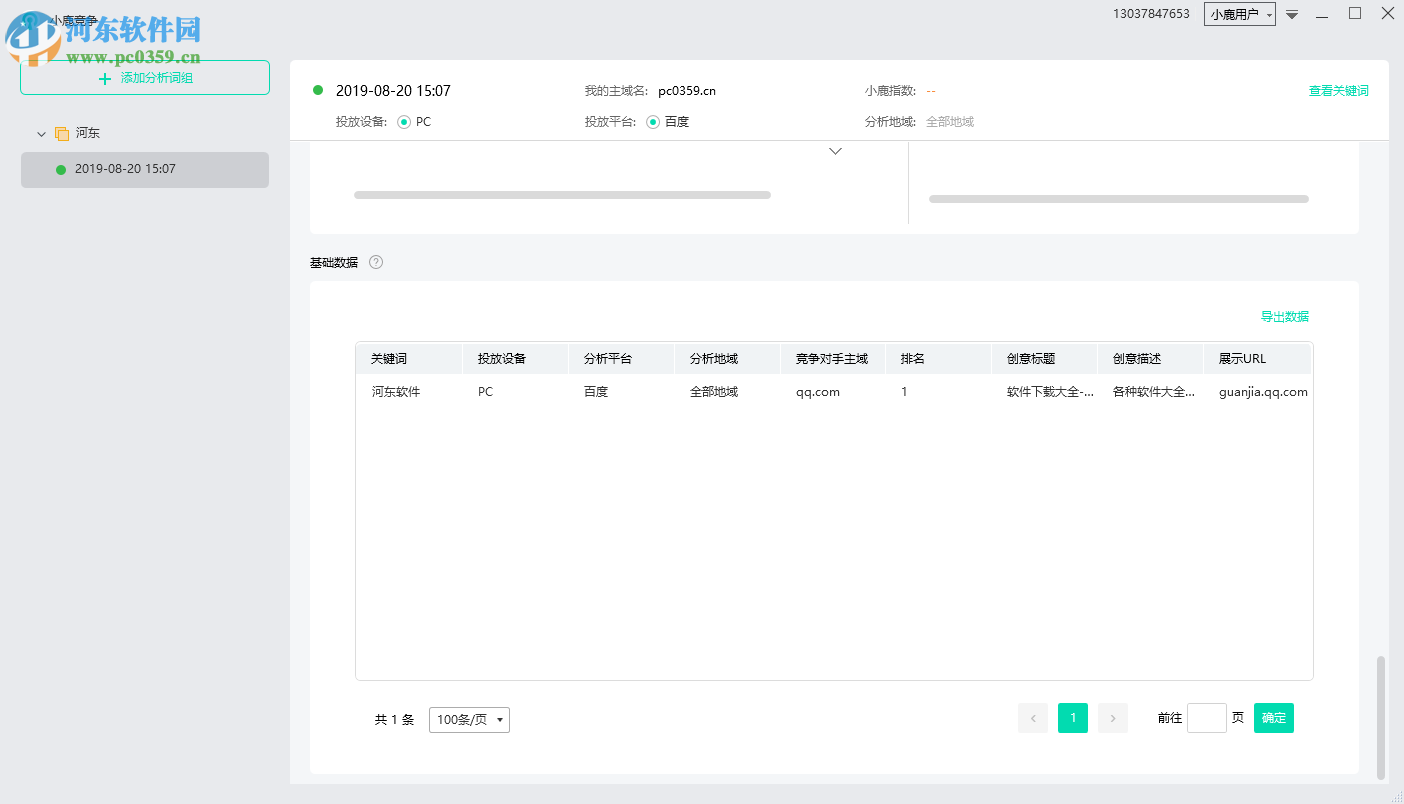 小鹿竞争分析软件