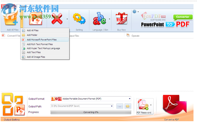 FoxPDF PPTX to PDF Converter(PPT转PDF转换器) 3.0 官方版