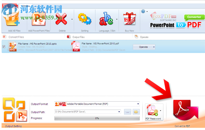 FoxPDF PPTX to PDF Converter(PPT转PDF转换器) 3.0 官方版