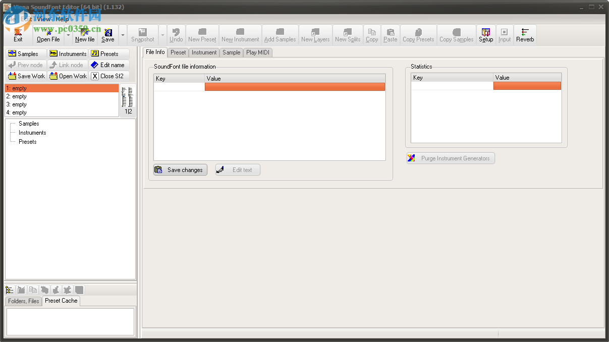 Viena SoundFont Editor(音频采样收集) 1.132 官方版