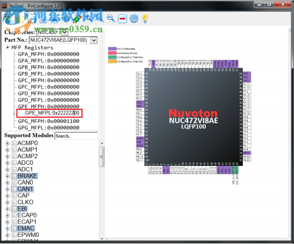 新唐单片机工具(NuTool-PinConfigure) 1.15.0006 官方版