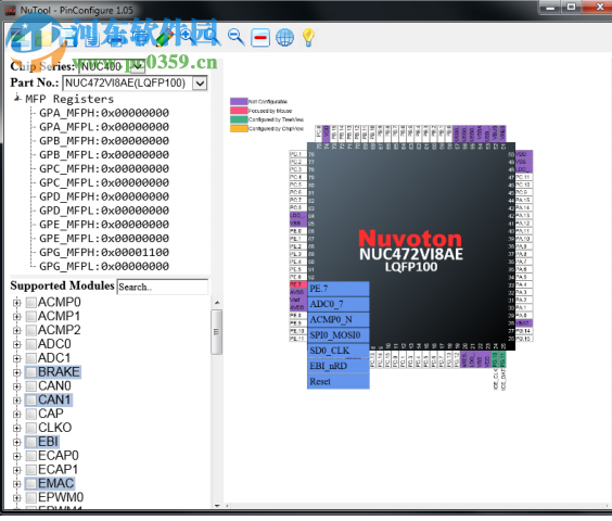 新唐单片机工具(NuTool-PinConfigure) 1.15.0006 官方版