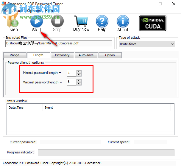 Cocosenor PDF Password Tuner(PDF密码恢复工具) 3.1.0 官方版