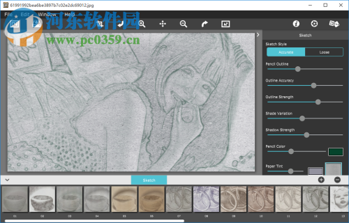 PhotoArtista Sketch(照片转素描软件) 2.00 官方版