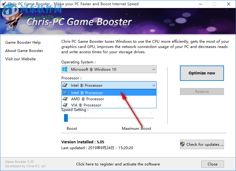 Chris-PC Game Booster(游戏性能提升软件) 5.05 免费版