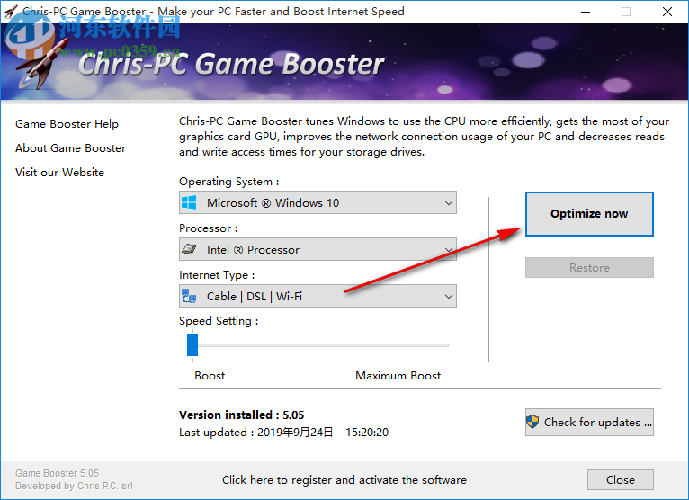 Chris-PC Game Booster(游戏性能提升软件) 5.05 免费版