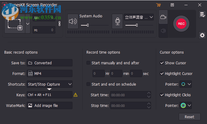 TunesKit Screen Recorder(音频视频录制工具) 1.0.1 免费版