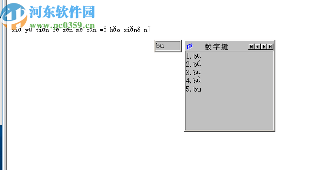 拼音声调输入法