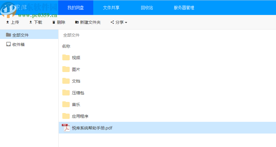 悦库企业网盘服务端