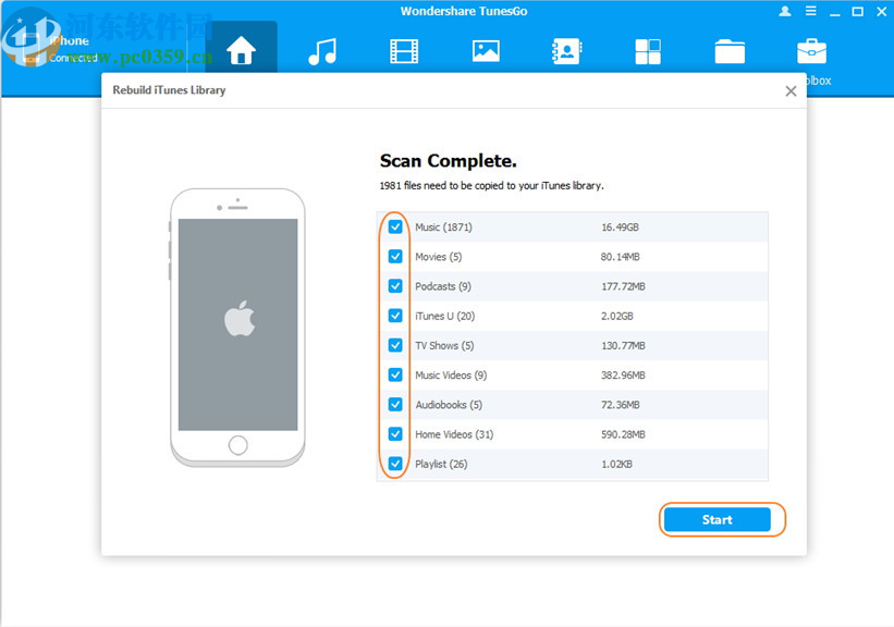 Wondershare TunesGo(文件传输工具)