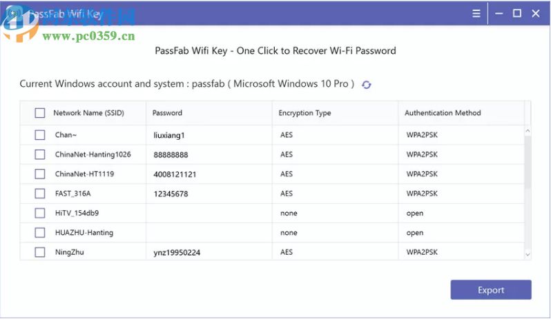 PassFab Wifi Key(一键恢复无线密码)