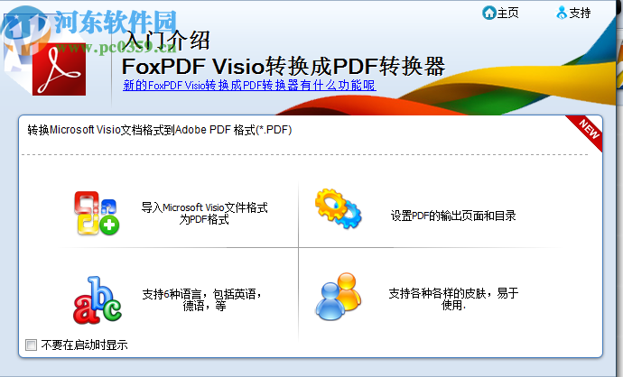 Foxpdf Visio to PDF Converter(Visio转换成PDF转换器)