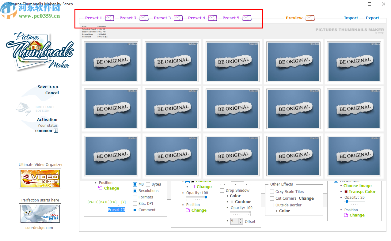 Pictures Thumbnails Maker Platinum(缩略图制作软件)
