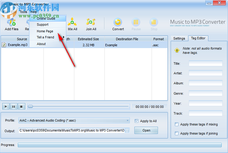 Music to MP3 Converte(音乐格式转换工具)
