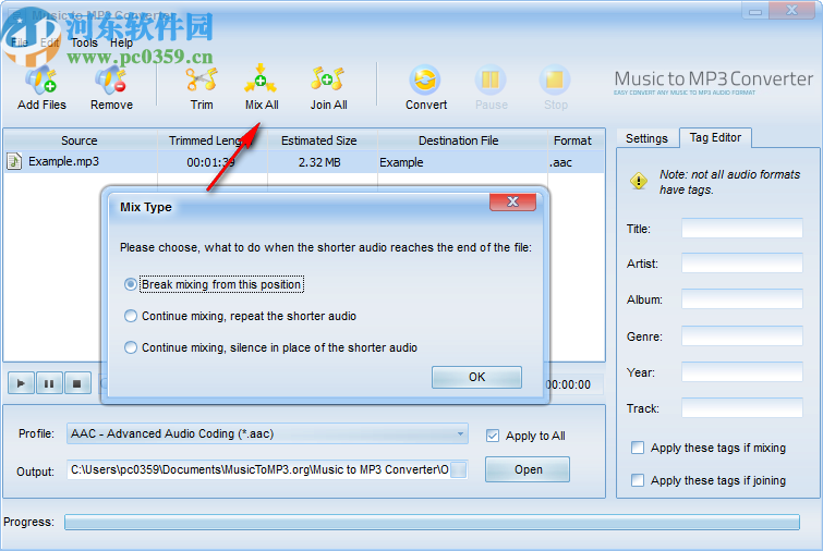 Music to MP3 Converte(音乐格式转换工具)