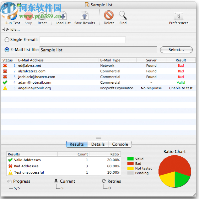 eMail Verifier(电子邮件验证程序)