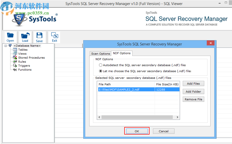 SysTools SQL Server Recovery Manager