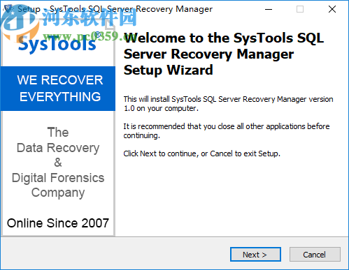 SysTools SQL Server Recovery Manager
