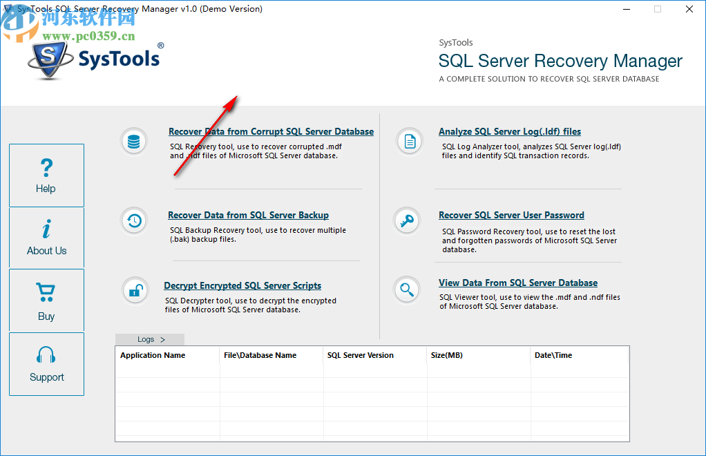 SysTools SQL Server Recovery Manager