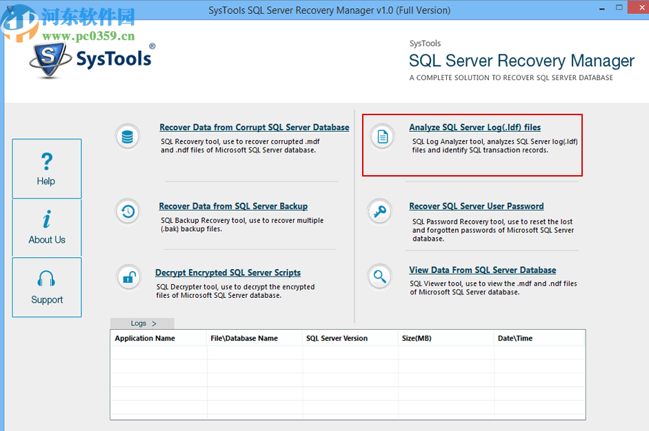 SysTools SQL Server Recovery Manager
