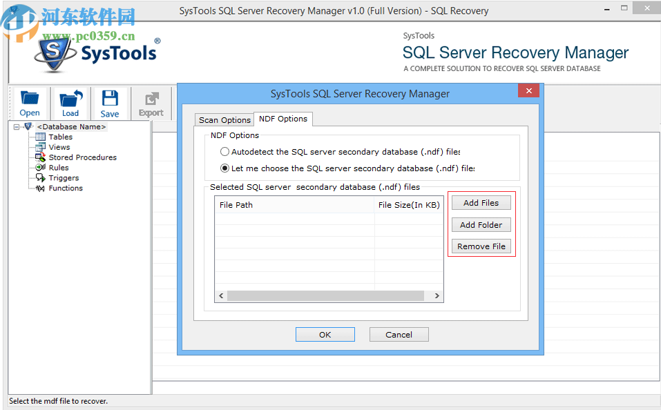 SysTools SQL Server Recovery Manager
