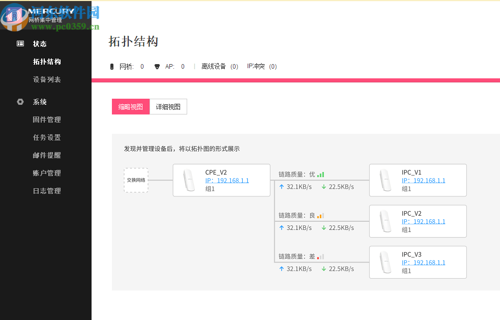 MERCURY网桥集中管理软件