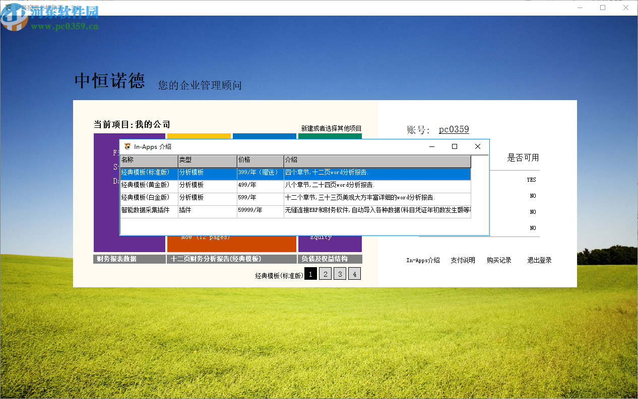 中恒诺德财务报表分析助手