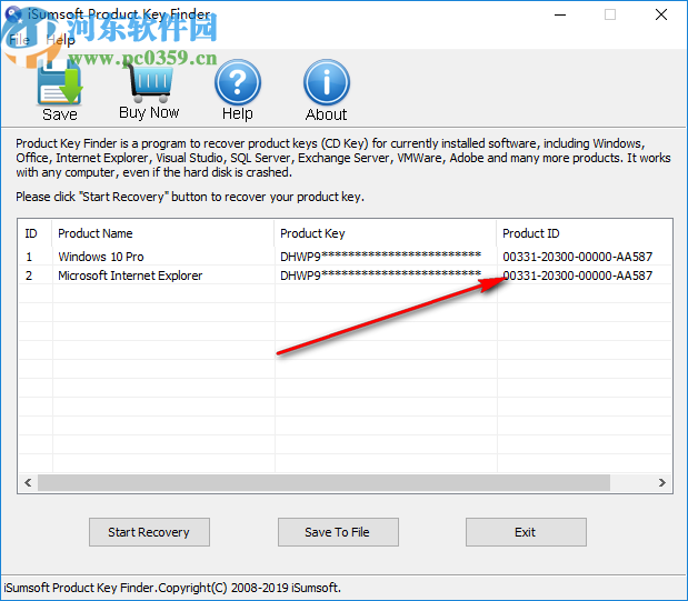 iSumsoft Product Key Finder(密钥恢复工具)