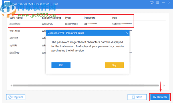 Cocosenor WiFi Password Tuner(WiFi密码恢复软件)